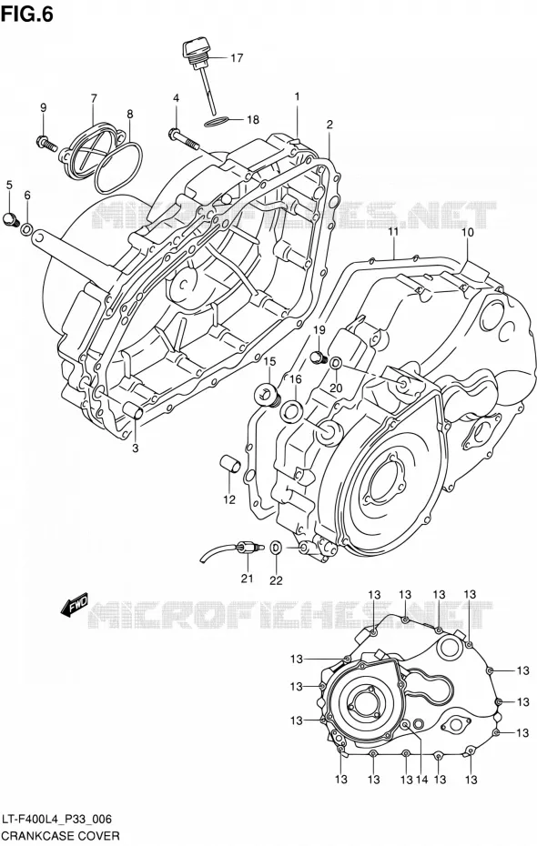 CASING Suzuki QUAD 400 KINGQUAD 2014  LT-F400 L4/LT-F400Z L4 (P03,P28,P33)