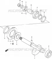 CRANK BALANCER voor Suzuki QUADMASTER 500 2000