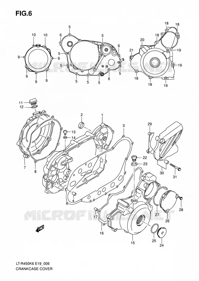 CASING Suzuki QUAD 450 QUADRACER 2010  LT-R450 L0/LT-R450Z L0 (E19)