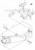 GELUIDDEMPER MOTOR/TRANSMISSIE 400 suzuki-motorfietsen QUADSPORT 2006 11812014