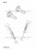 NOKKENAS   VALVES voor Suzuki QUADSPORT 400 2008