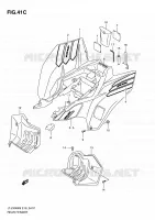 ACHTERSPATBORD (LT Z400ZL0) voor Suzuki QUADSPORT 400 2010