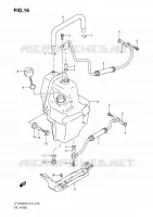 OLIE SLANG voor Suzuki QUADSPORT 400 2010