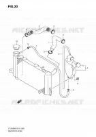 RADIATOR SLANG voor Suzuki QUADSPORT 400 2010