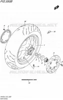ACHTERWIEL (AN400AL6 E02) voor Suzuki BURGMAN 400 2016