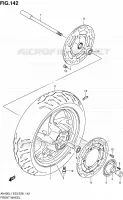 VOORWIEL (AN400ZAL1 E28) voor Suzuki BURGMAN 400 2011