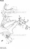 FRONT KUIP (AN400ZAL3 E02) voor Suzuki BURGMAN 400 2013