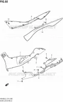 ONDERAANKLEDING (AN400AL3 E24) voor Suzuki BURGMAN 400 2013