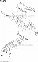 SCHOKBREKER AANEENSCHAKELING (AN400AL3 E24) voor Suzuki BURGMAN 400 2013