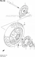 VOORWIEL (AN400ZAL3 E19) voor Suzuki BURGMAN 400 2013