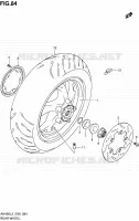 ACHTERWIEL (AN400ZAL3 E99) voor Suzuki BURGMAN 400 2013