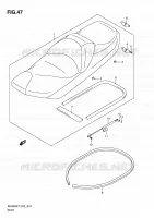 SEAT voor Suzuki BURGMAN 400 2010