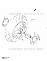 ACHTERWIEL (AN400AL1 E19) voor Suzuki BURGMAN 400 2011