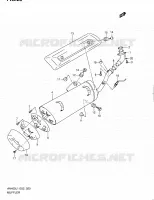 GELUIDDEMPER voor Suzuki BURGMAN 400 2011