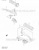 HANDGRIPS   LEVERS (AN400AL1 E24) voor Suzuki BURGMAN 400 2011