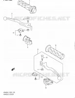 HANDGRIPS   LEVERS (AN400L1 E02) voor Suzuki BURGMAN 400 2011