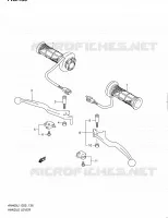 HANDGRIPS   LEVERS (AN400ZAL1 E02) voor Suzuki BURGMAN 400 2011