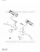 HANDGRIPS   LEVERS (AN400ZAL1 E51) voor Suzuki BURGMAN 400 2011