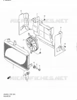 RADIATOR voor Suzuki BURGMAN 400 2011