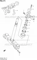 STUURKOLOM voor Suzuki BURGMAN 400 2011