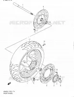 VOORWIEL (AN400AL1 E19) voor Suzuki BURGMAN 400 2011