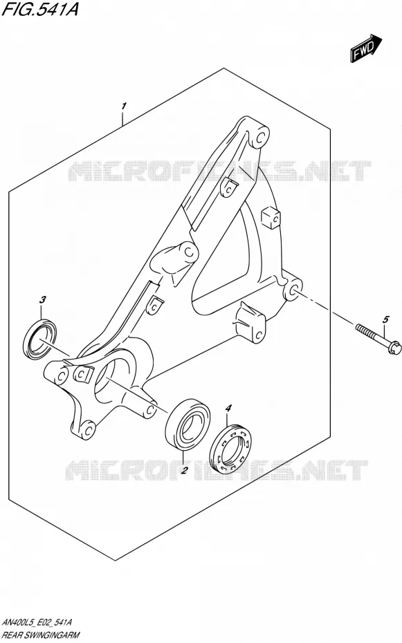SWINGARM Suzuki SCOOTER 400 BURGMAN 2015  AN400ZA L5 (E19)