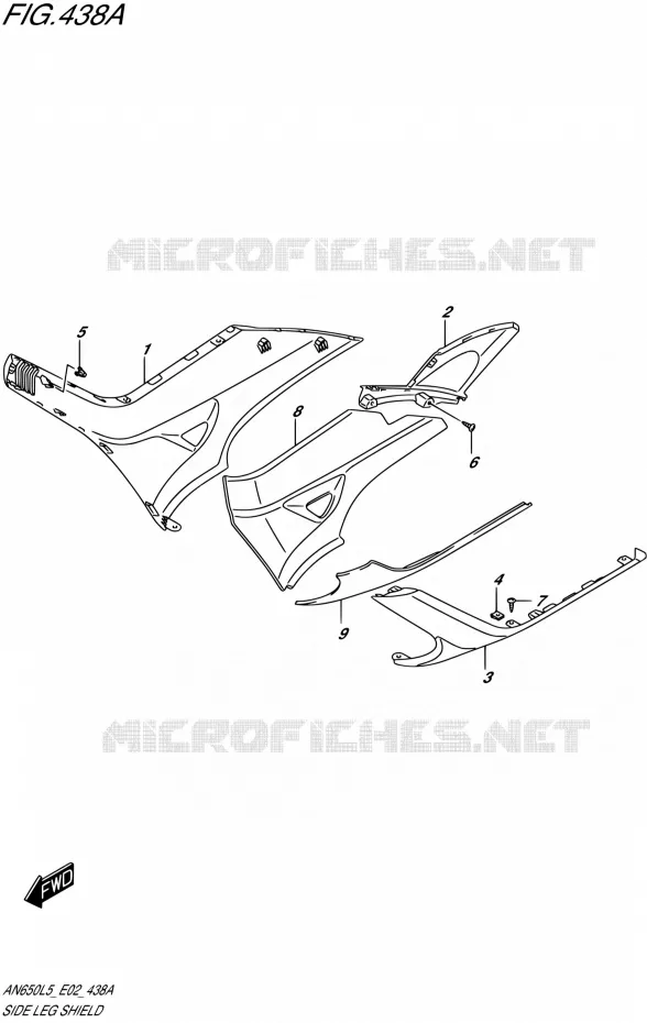 ONDERAANKLEDING Suzuki SCOOTER 650 BURGMAN 2015  AN650Z L5 (E19)