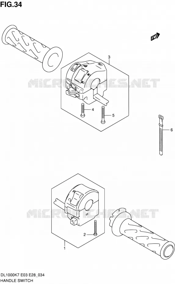 SCHAKELAARS Suzuki MOTO 1000 V-STROM 2010  DL1000 L0 (E03,E28,E33)