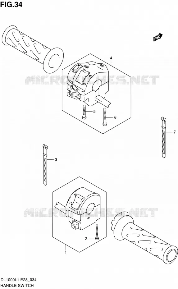 SCHAKELAARS Suzuki MOTO 1000 V-STROM 2011  DL1000 L1 (E03,E28,E33)