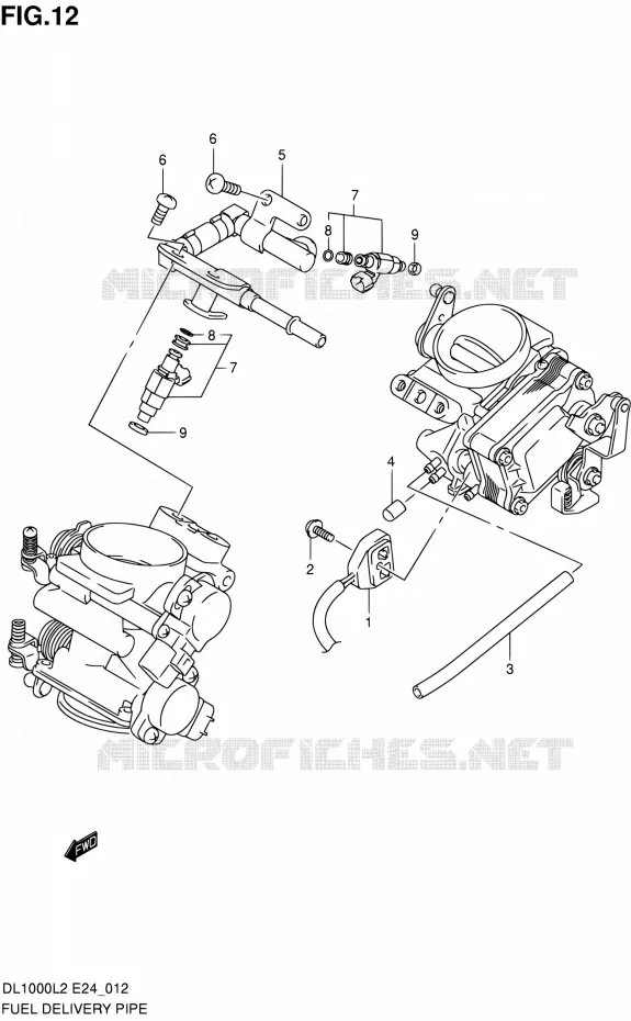 BRANDSTOFINJECTOREN Suzuki MOTO 1000 V-STROM 2012  DL1000 L2 (E24)