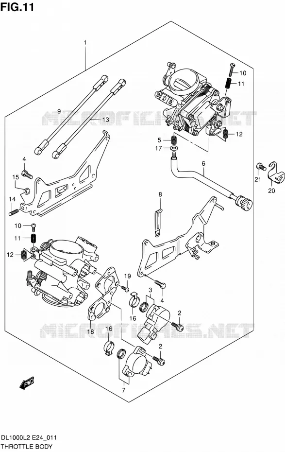 GASKLEPHUIS Suzuki MOTO 1000 V-STROM 2012  DL1000 L2 (E24)