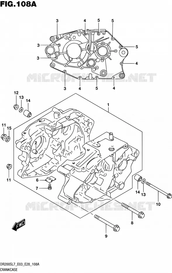 CASING Suzuki MOTO 200 DR 2017  DR200S L7 (E03,E28,E33)