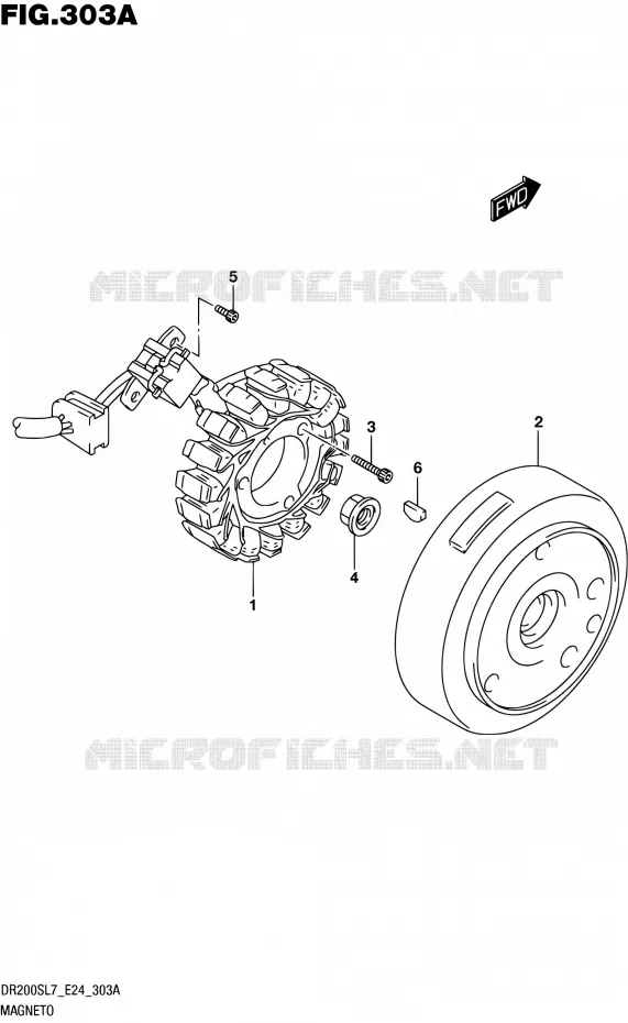 ONTSTEKING Suzuki MOTO 200 DR 2017  DR200S L7 (E24)