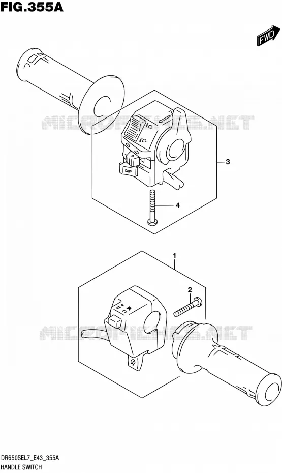 SCHAKELAARS Suzuki MOTO 650 DR 2017  DR650SE L7 (E43)