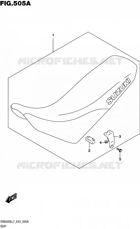 SEAT Suzuki MOTO 650 DR 2017  DR650SE L7 (E43)