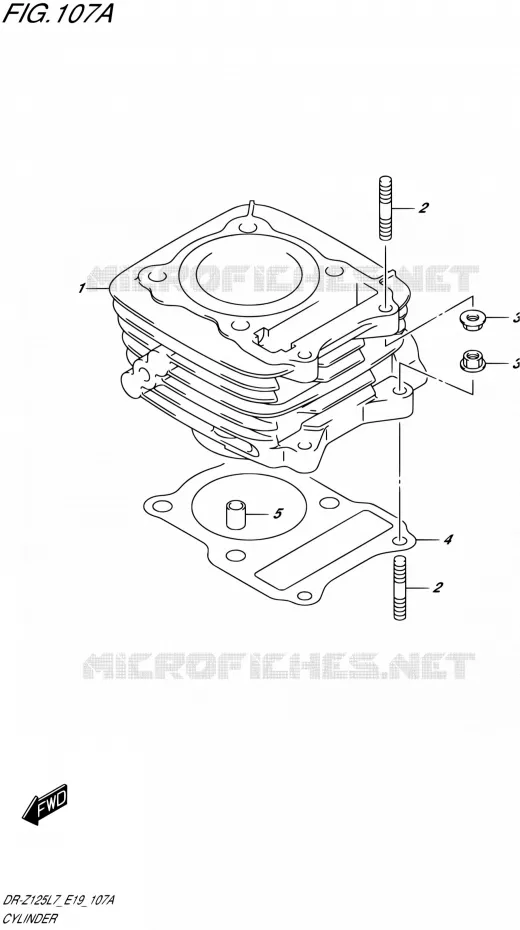 CILINDER Suzuki MOTO 125 DR-Z 2017  DR-Z125 L7 (E19)