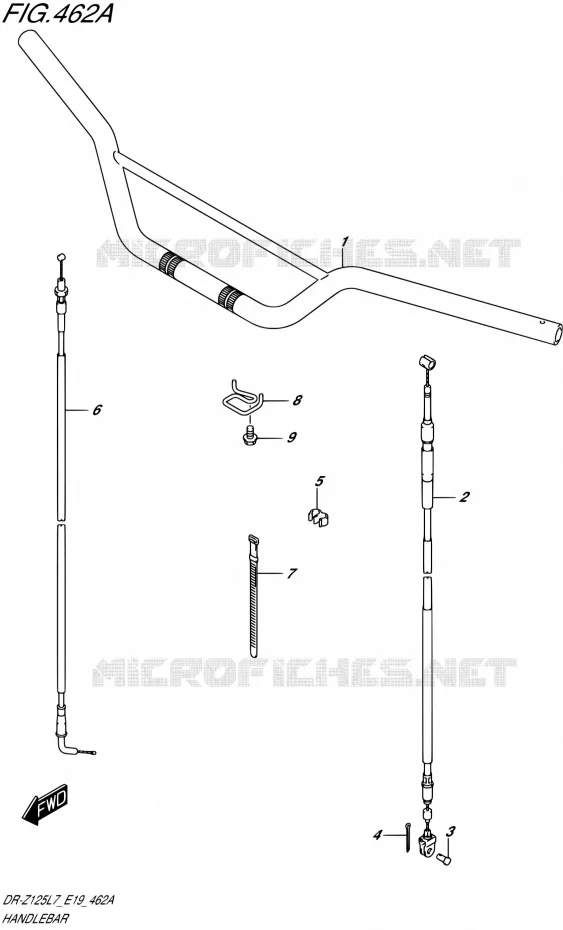 STUUR Suzuki MOTO 125 DR-Z 2017  DR-Z125 L7 (E19)