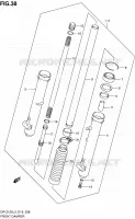 FRONT SCHOKDEMPER (DR Z125L3 E19) voor Suzuki DR-Z 125 2013