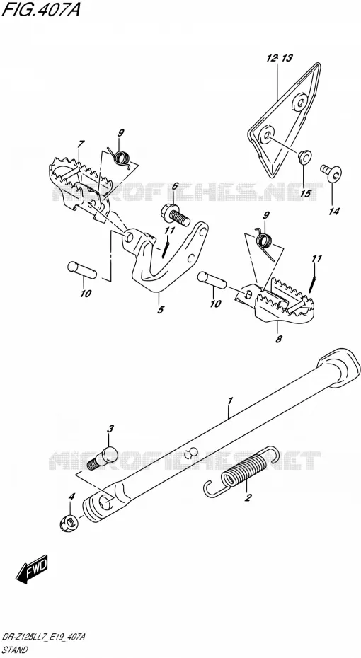 STAND Suzuki MOTO 125 DR-Z 2017  DR-Z125L L7 (E19)