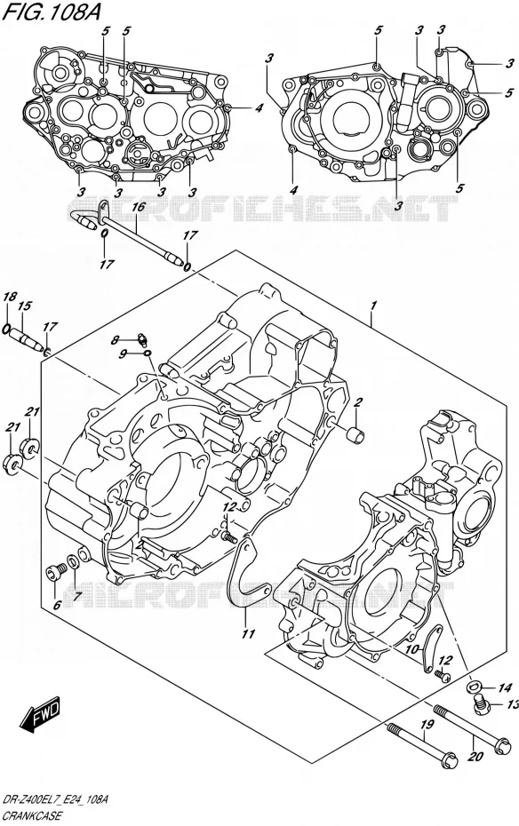 CASING Suzuki MOTO 400 DR-Z 2017  DR-Z400E L7 (E24)