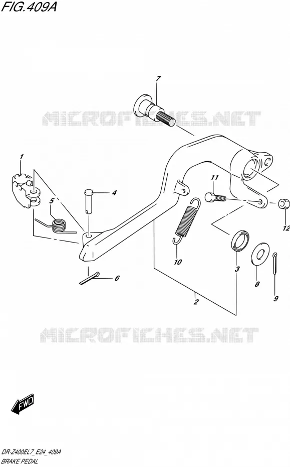 REMPEDAAL Suzuki MOTO 400 DR-Z 2017  DR-Z400E L7 (E24)