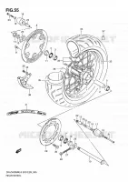 ACHTERWIEL voor Suzuki DR-Z 400 2010