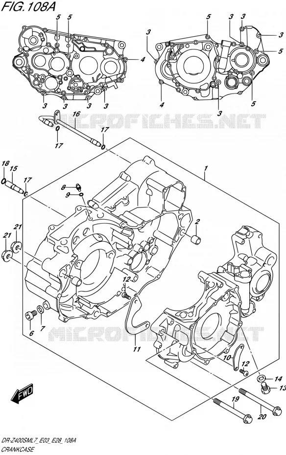 CASING Suzuki MOTO 400 DR-ZSM 2017  DR-Z400SM L7 (E03,E28,E33)