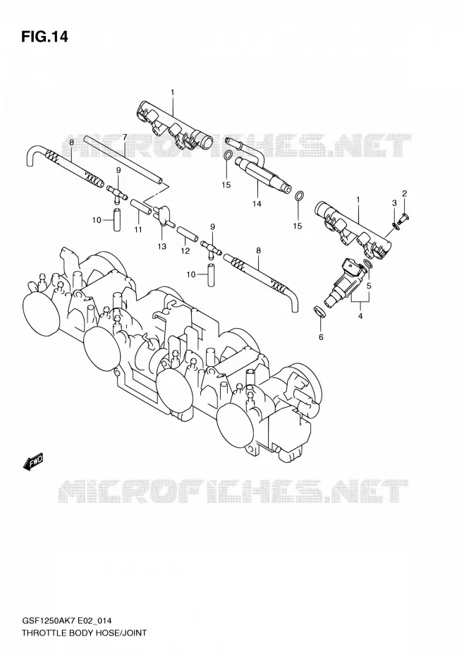 GASKLEPHUIS Suzuki MOTO 1250 BANDIT-S 2010  GSF1250SA L0 (E02,E19,E24,E37)