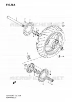 ACHTERWIEL (GSF1250K7/SK7/K8/SK8/K9/SK9/SL0) voor Suzuki BANDIT-S 1250 2010
