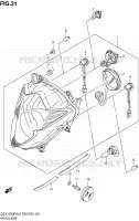KOPLAMP voor Suzuki GSX-F 1250 2010