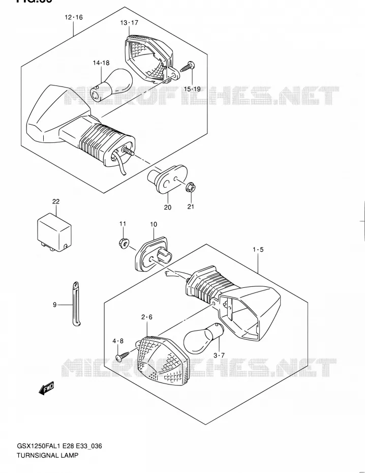 INDICATOREN Suzuki MOTO 1250 GSX-F 2011  GSX1250FA L1 (E03,E28,E33)