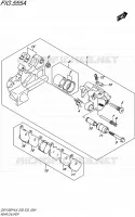REAR CALIPER voor Suzuki GSX-F 1250 2016