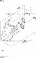 KOPLAMP (GSX1300RAL4 E02) voor Suzuki HAYABUSA 1300 2016