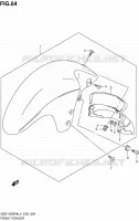 FRONT FENDER (GSX1300RAL4 E19) voor Suzuki HAYABUSA 1300 2014